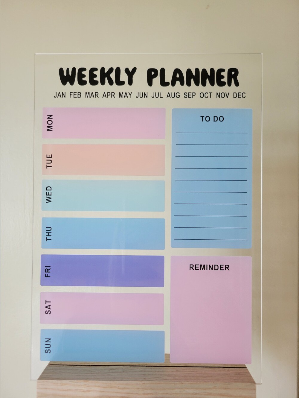 🗓Dry Erase Weekly Planner